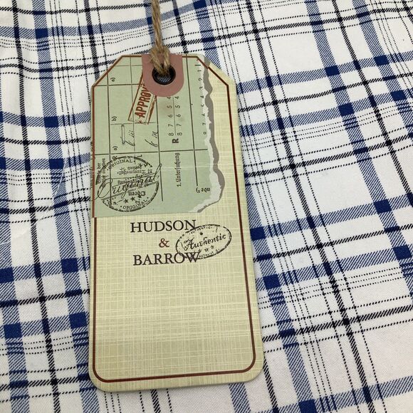 Hudson & Barrow Mens Plaid Chino Shorts Size 30 (Actual 32) NWT - Picture 4 of 13
